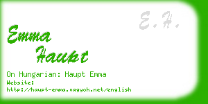 emma haupt business card